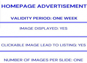 Homepage Advertisement